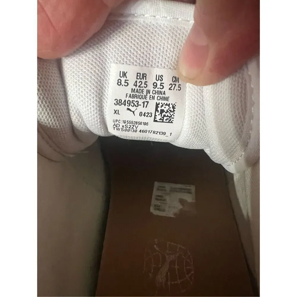 Puma Mens Caven Dime White/Cream/Tan  (384953 17) - Sz 9.5
